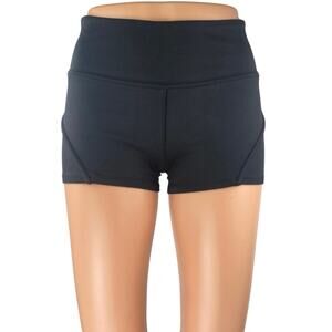 Free People Women's Blue Low Waist Activewear Fitness Workout Running Shorts S